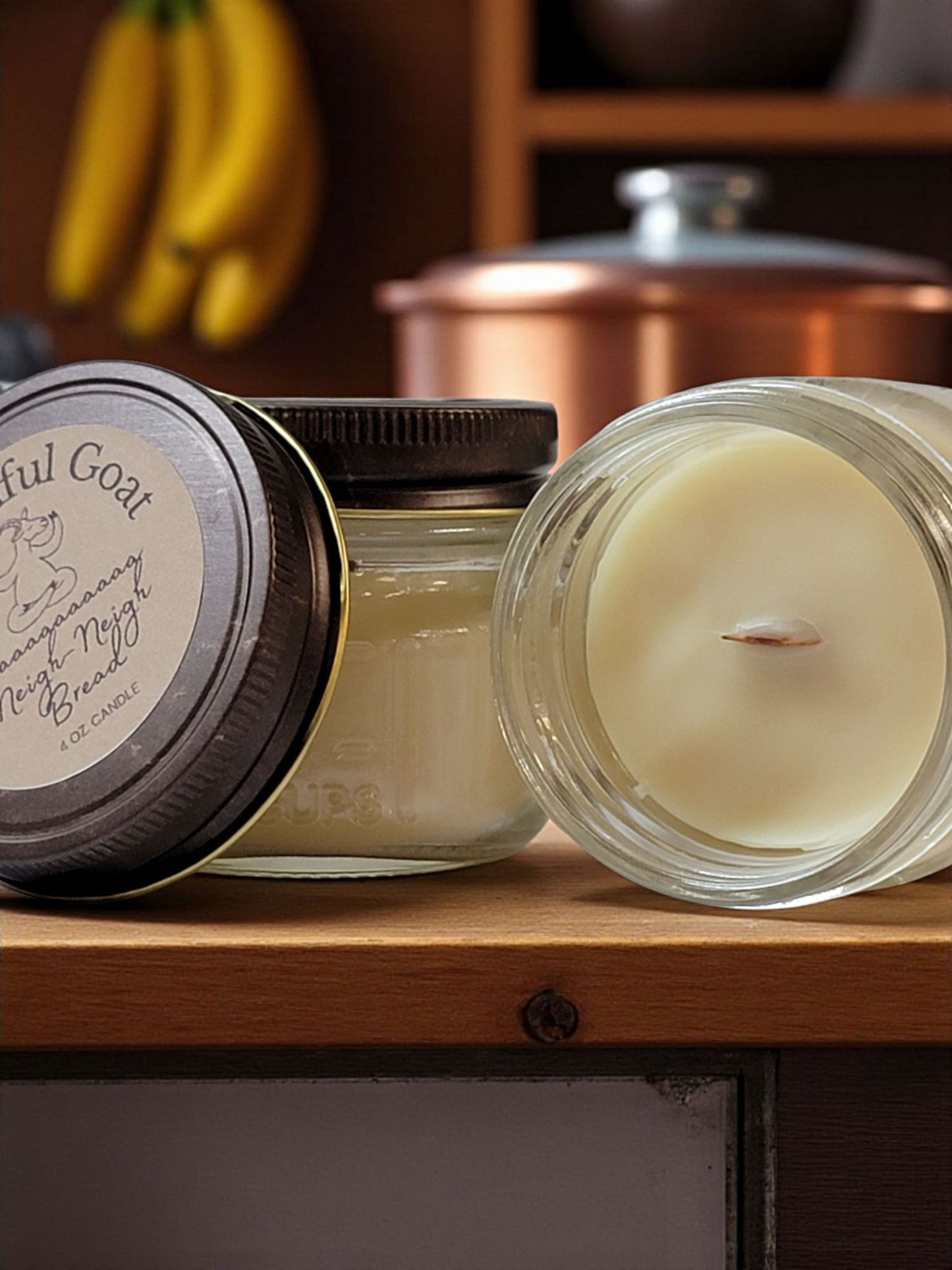 Baaaaaaa Neigh-Neigh Bread 4 oz. Mason Jar Candle