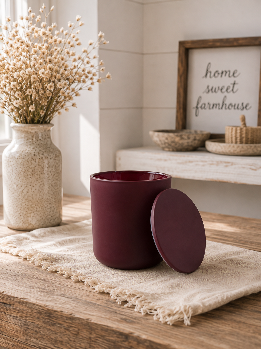 7 oz. Matte Wine Candle Jar (Jar Only)