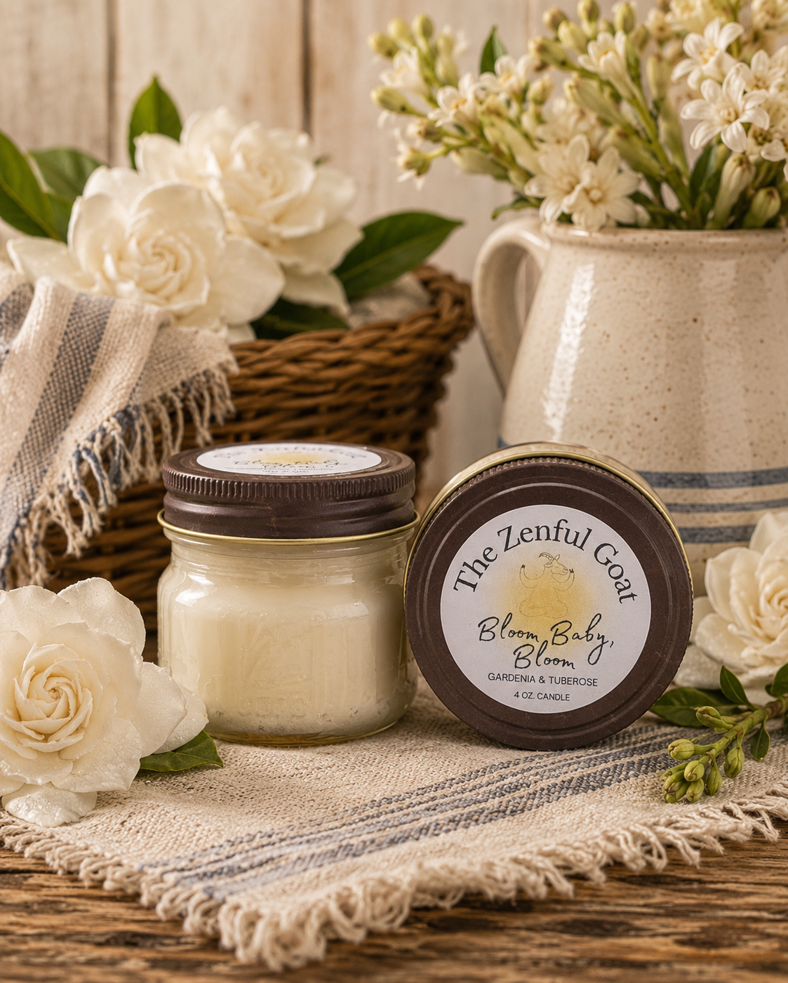 Bloom Baby, Bloom 4 oz. Mason Jar Candle