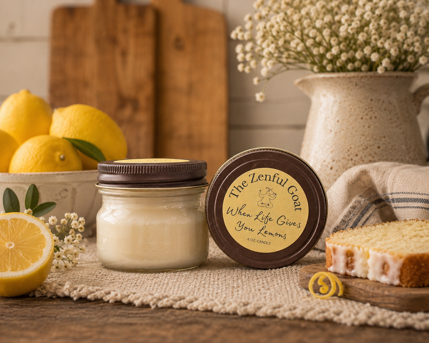 When Life Gives You Lemons 4 oz. Mason Jar Candle