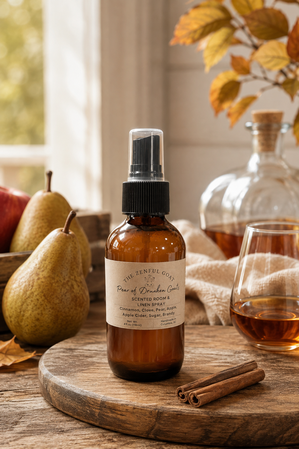 Pear of Drunken Goats Room and Linen Spray