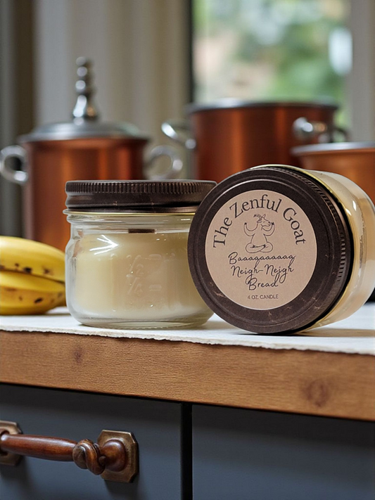 Baaaaaaa Neigh-Neigh Bread 4 oz. Mason Jar Candle