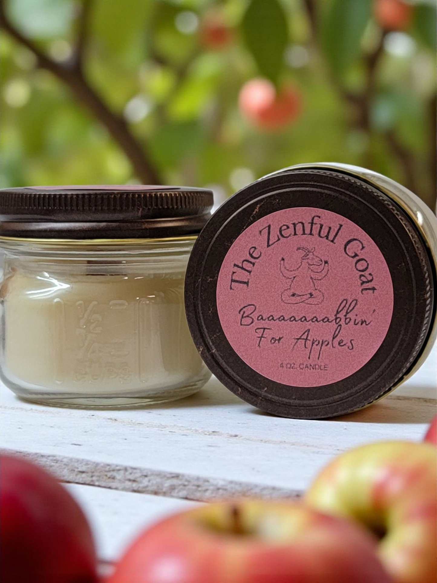 Baaaaaaabbin' for Apples 4 oz. Mason Jar Candle