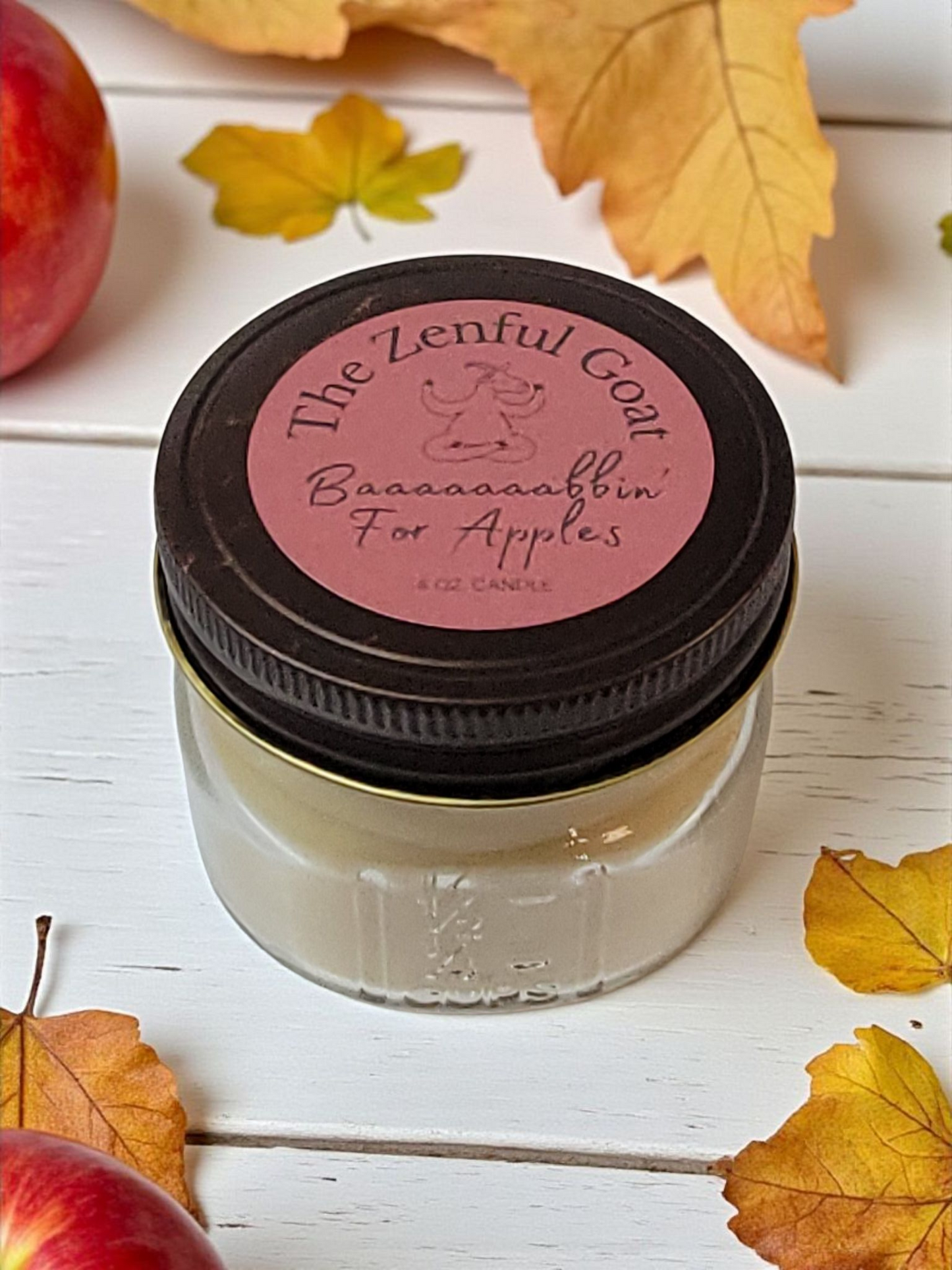 Baaaaaaabbin' for Apples 4 oz. Mason Jar Candle