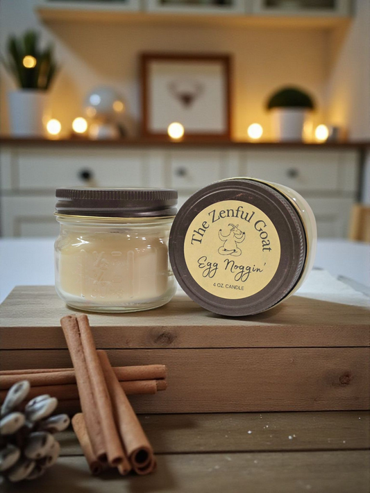 Egg Noggin' 4 oz. Mason Jar Candle