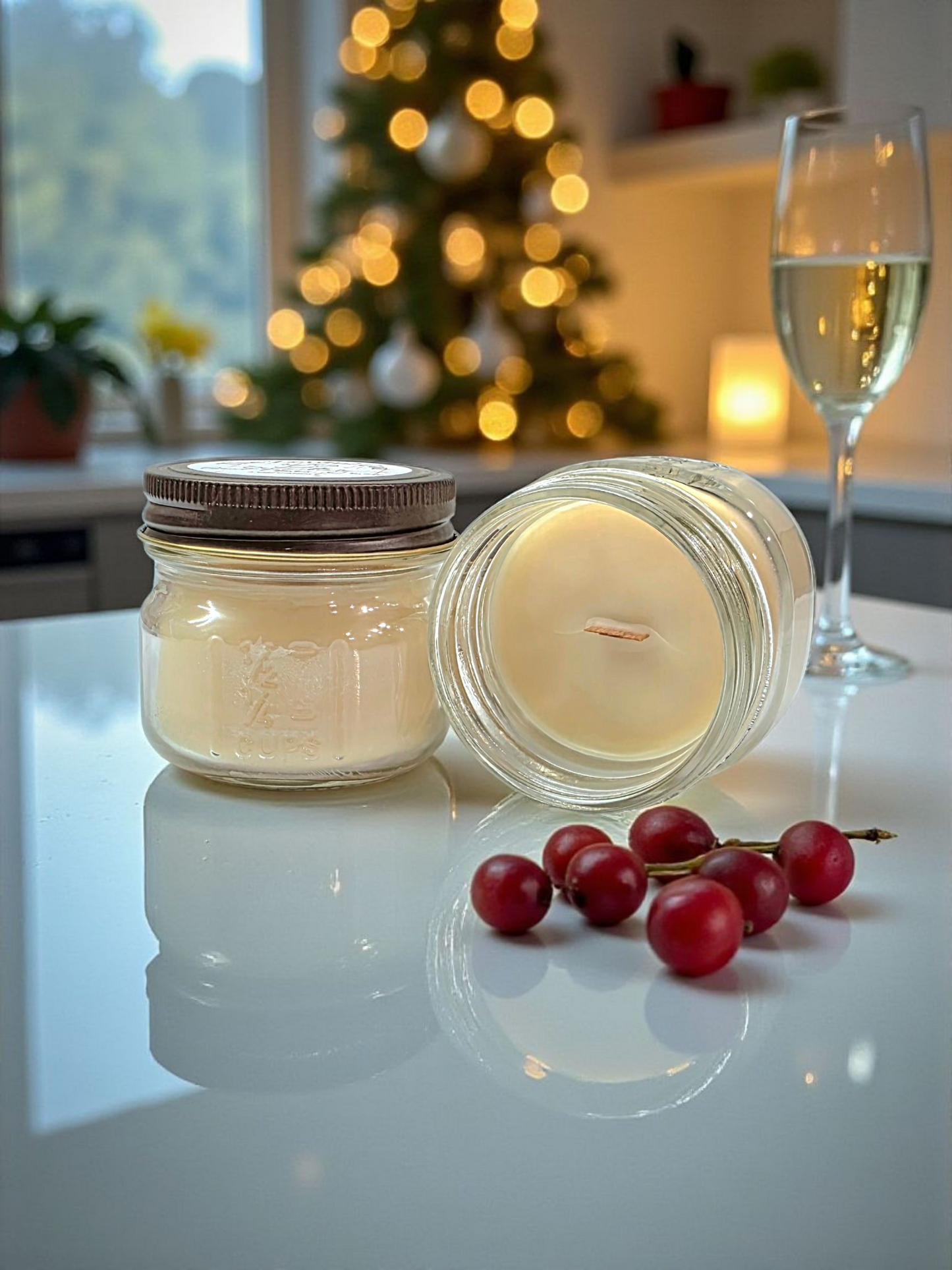 Cel-e-brate Goat Times, C'mon! 4 oz. Mason Jar Candle