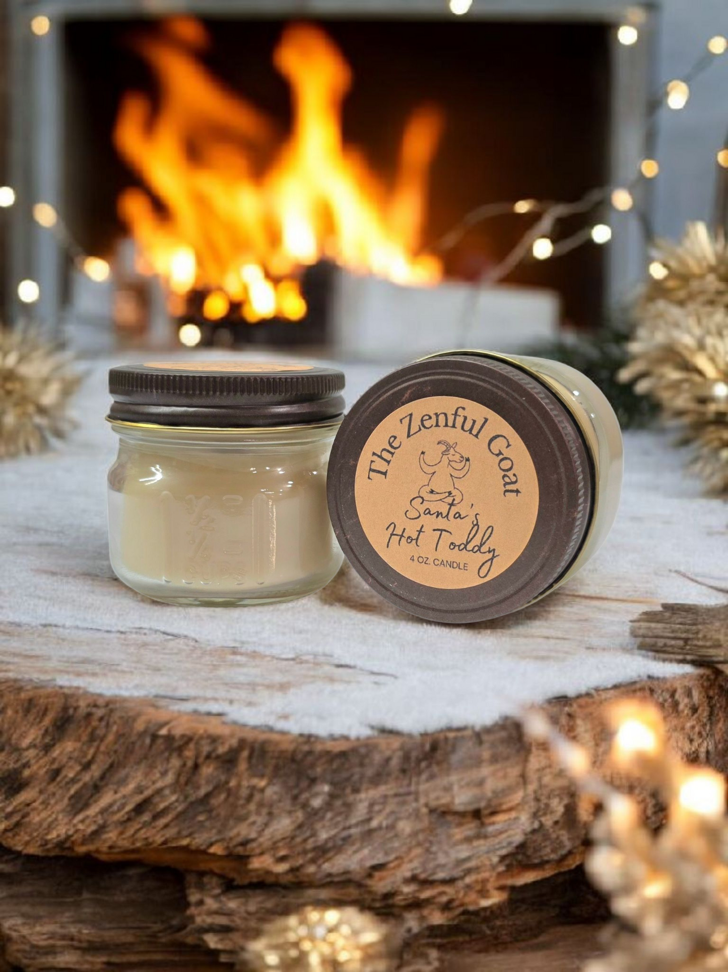 Santa's Hot Toddy 4 oz. Mason Jar Candle