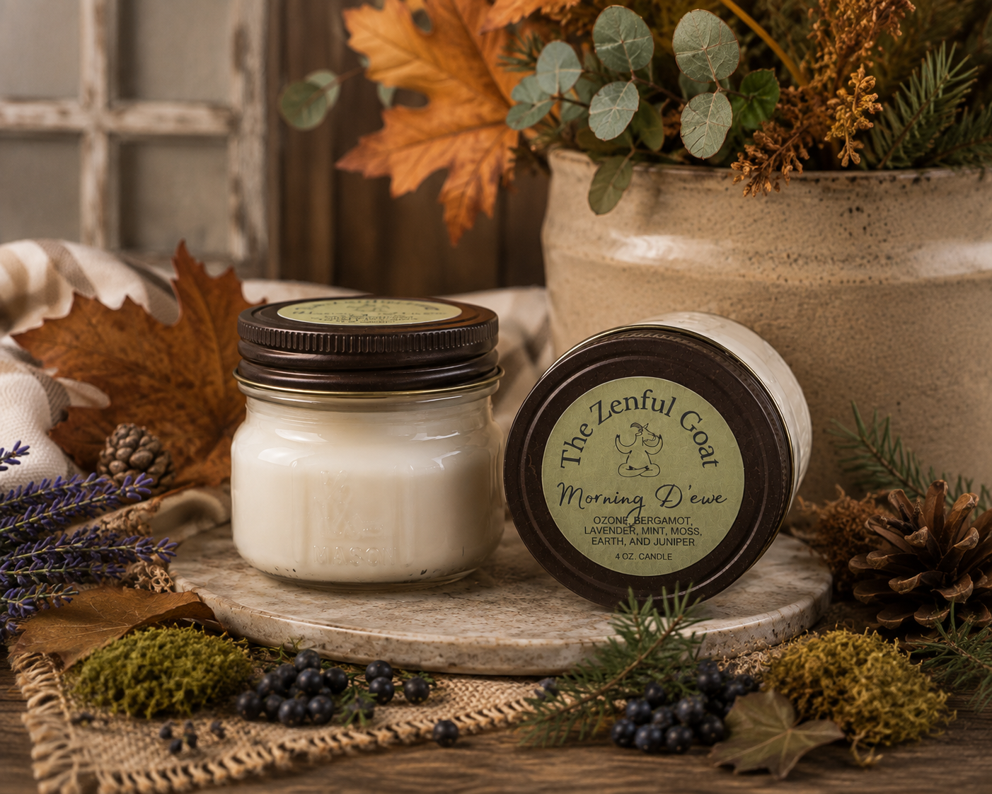 Morning D'ewe 4 oz. Mason Jar Candle