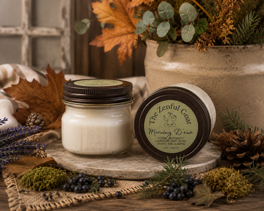 Morning D'ewe 4 oz. Mason Jar Candle