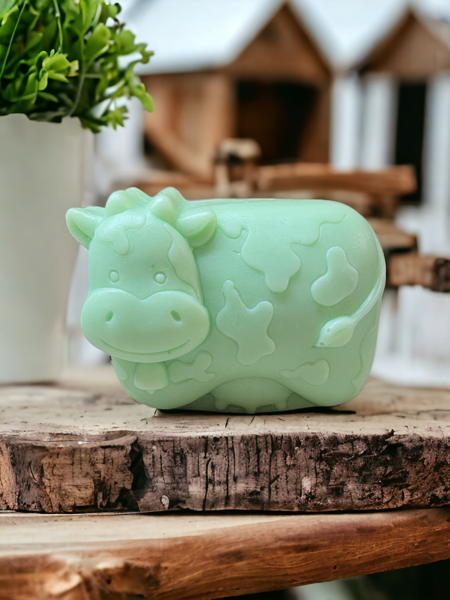 Purebred Goat Milk Soap Farm Animal Friend Shapes - Green