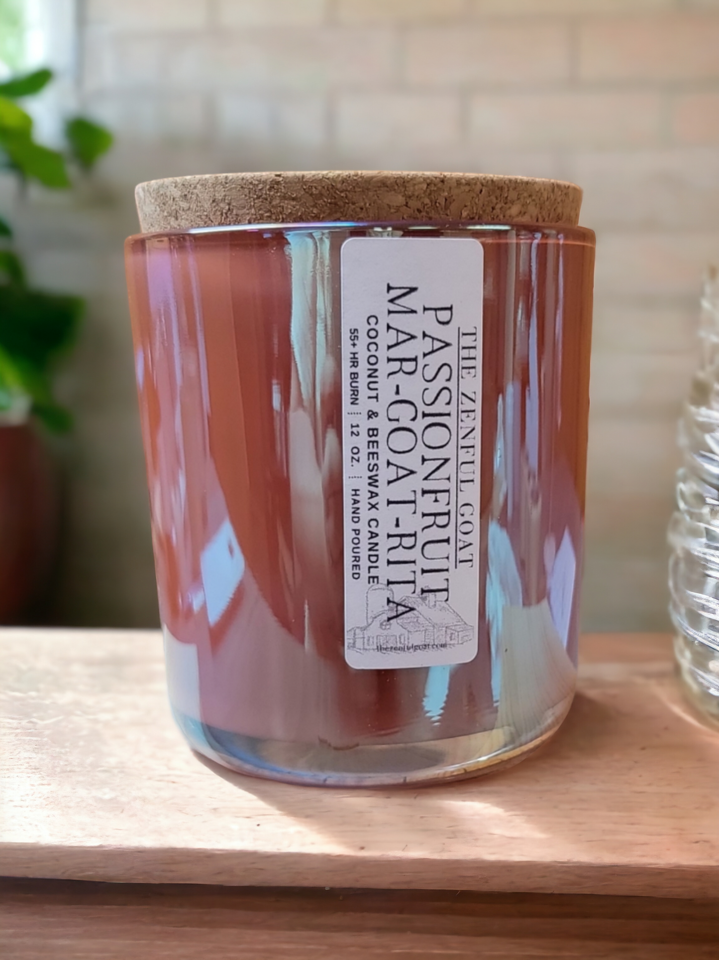 Passionfruit Mar-Goat-Rita 12 oz Crackling Woodwick Candle