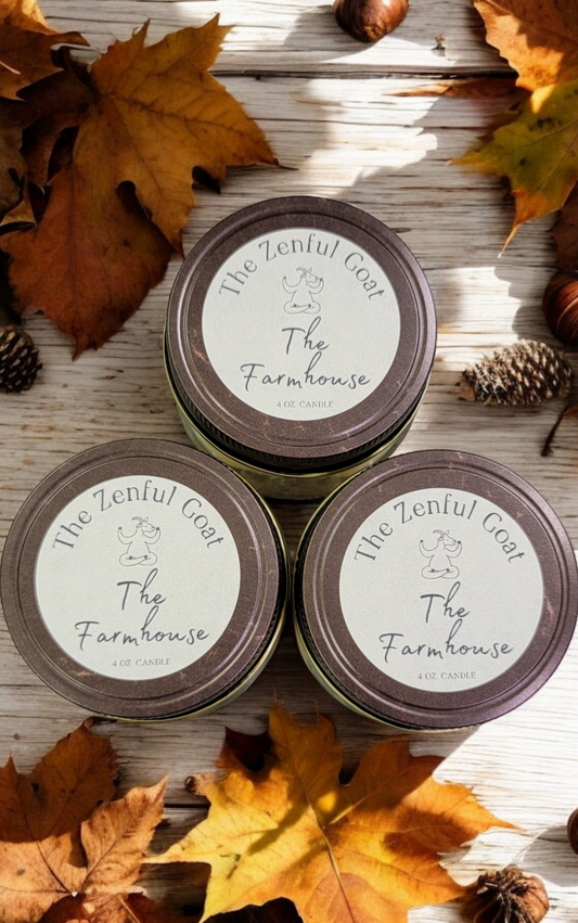 The Farmhouse 4 oz. Mason Jar Crackling Wood Wick Candle