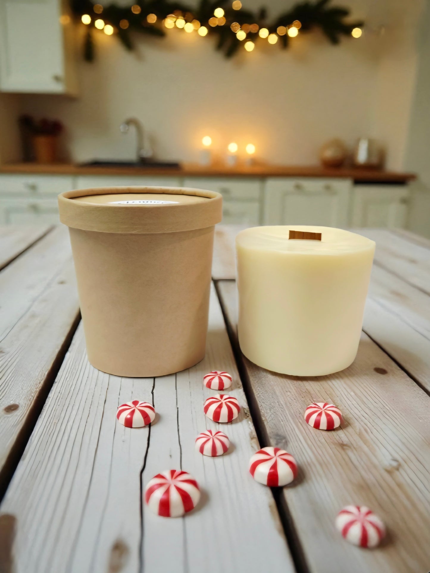 Peppermint Bark Candle Refill