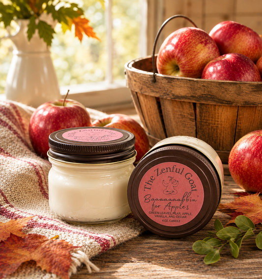 Baaaaaaabbin' for Apples 4 oz. Mason Jar Candle