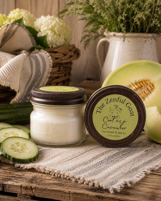 Cool as a Cucumber 4 oz. Mason Jar Candle