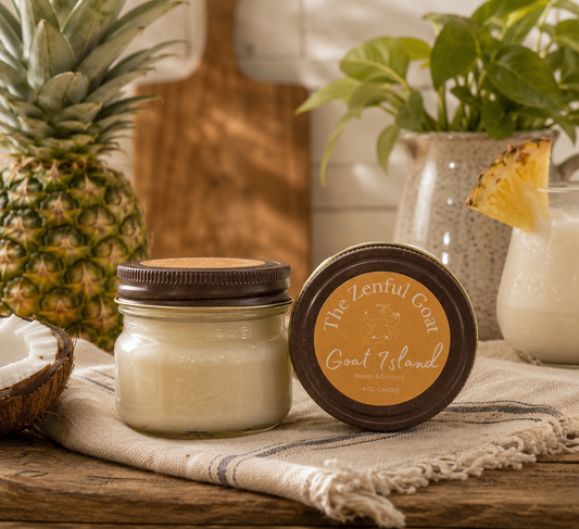 Goat Island 4 oz. Mason Jar Candle
