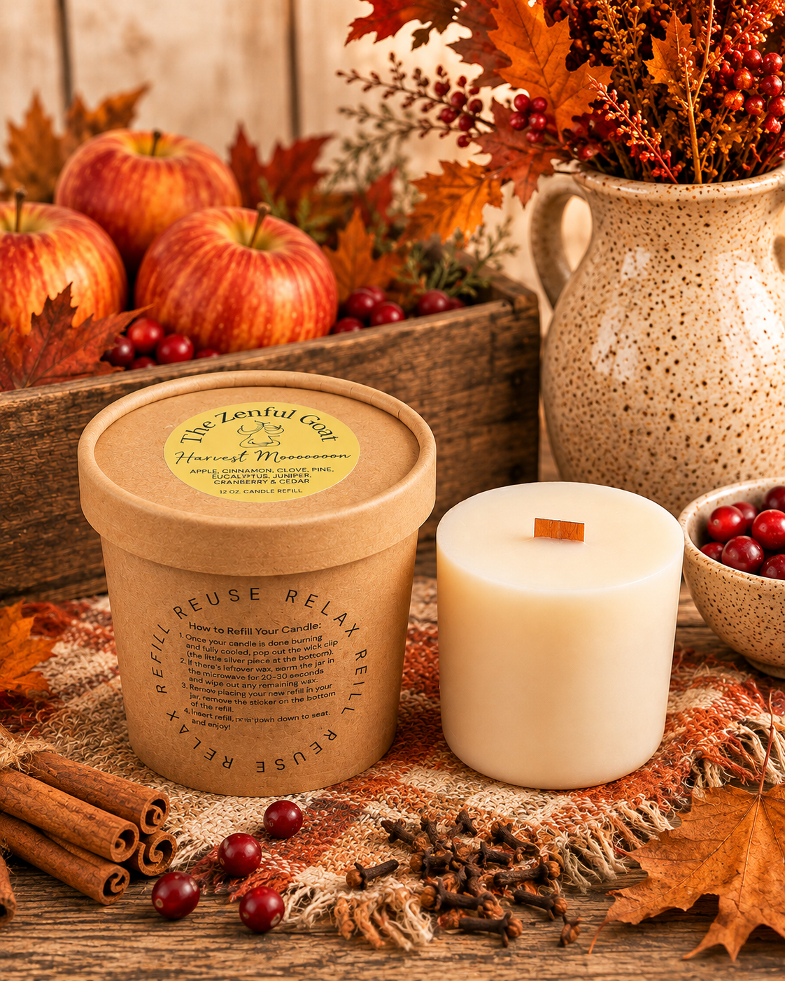 Harvest Mooooooon Candle Refill