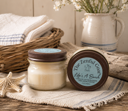 Life's a Beach 4 oz. Mason Jar Candle
