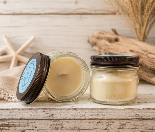 Life's a Beach 4 oz. Mason Jar Candle