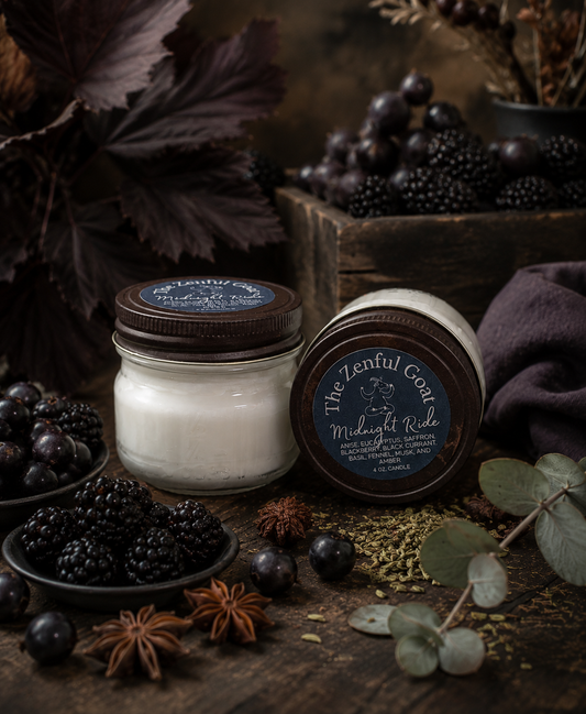 Midnight Ride 4 oz. Mason Jar Candle