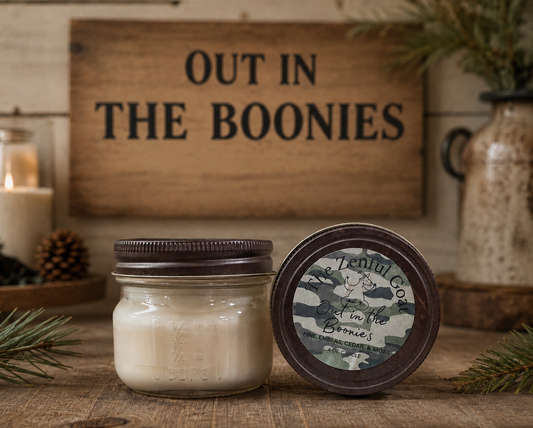Out in the Boonies 4 oz. Mason Jar Candle