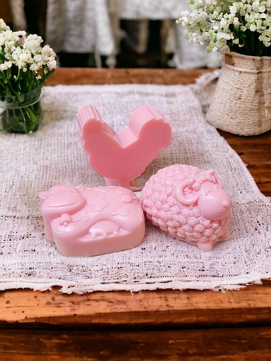 Spring's Collection: Purebred Goat Milk Soap - Pink