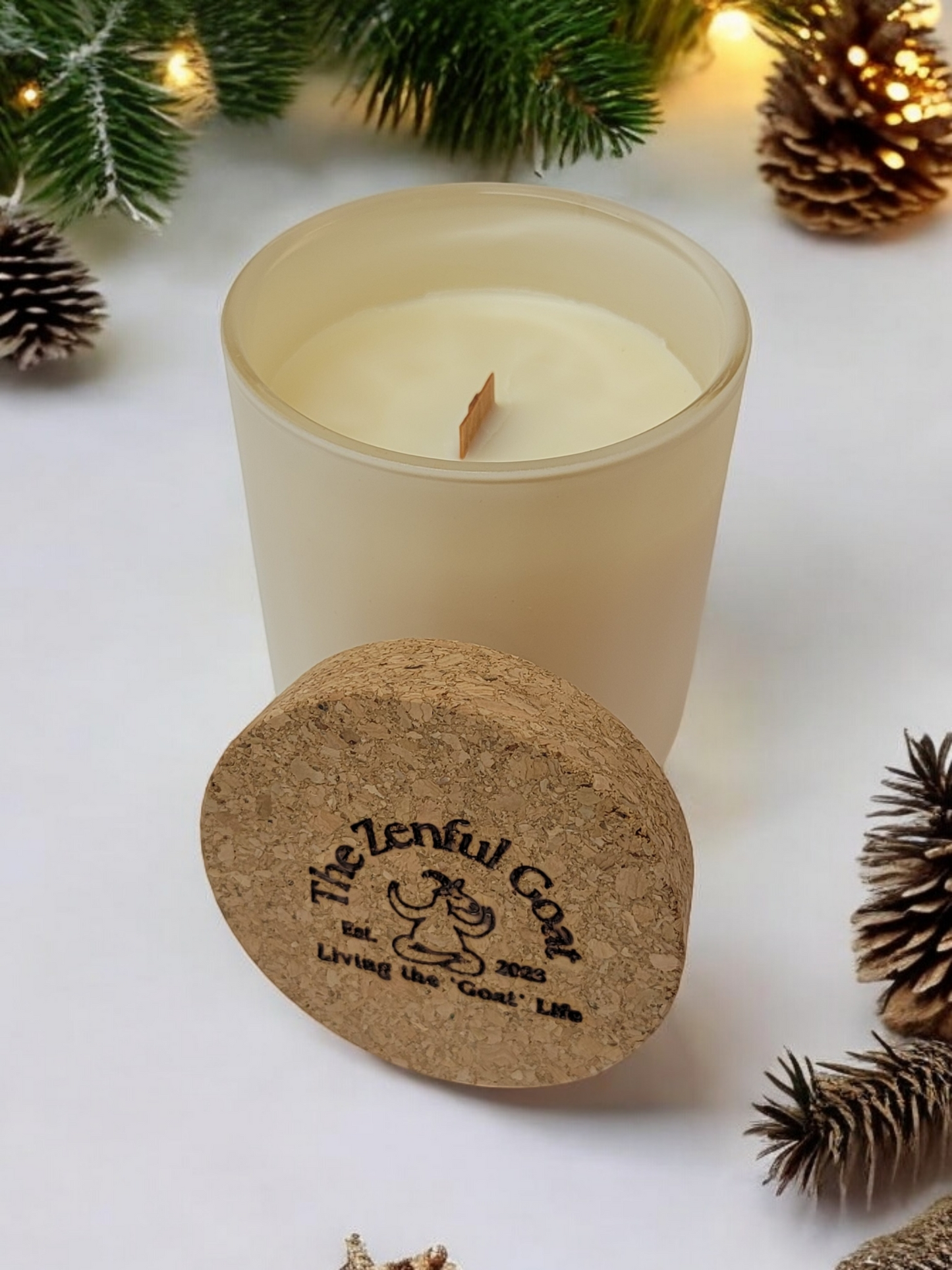 Baaaaaaa Humbug Refillable Wood Wick Candle