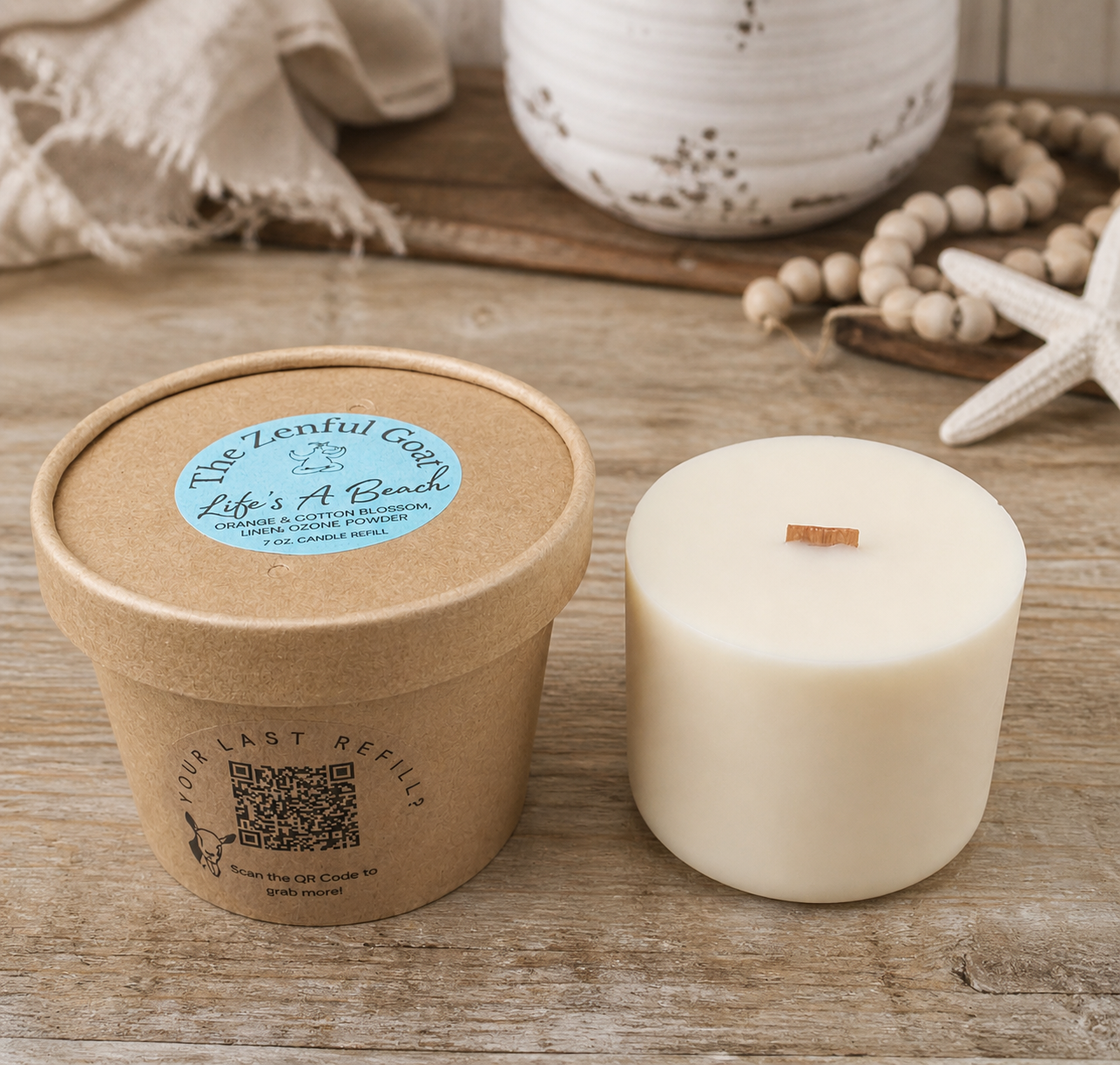Life's a Beach Candle Refill